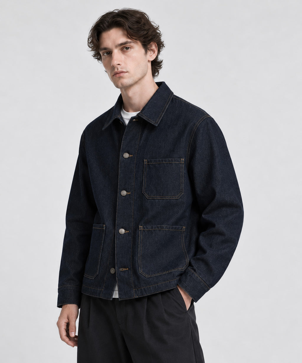 ESSENTIAL 02 — Denim Work Jacket.