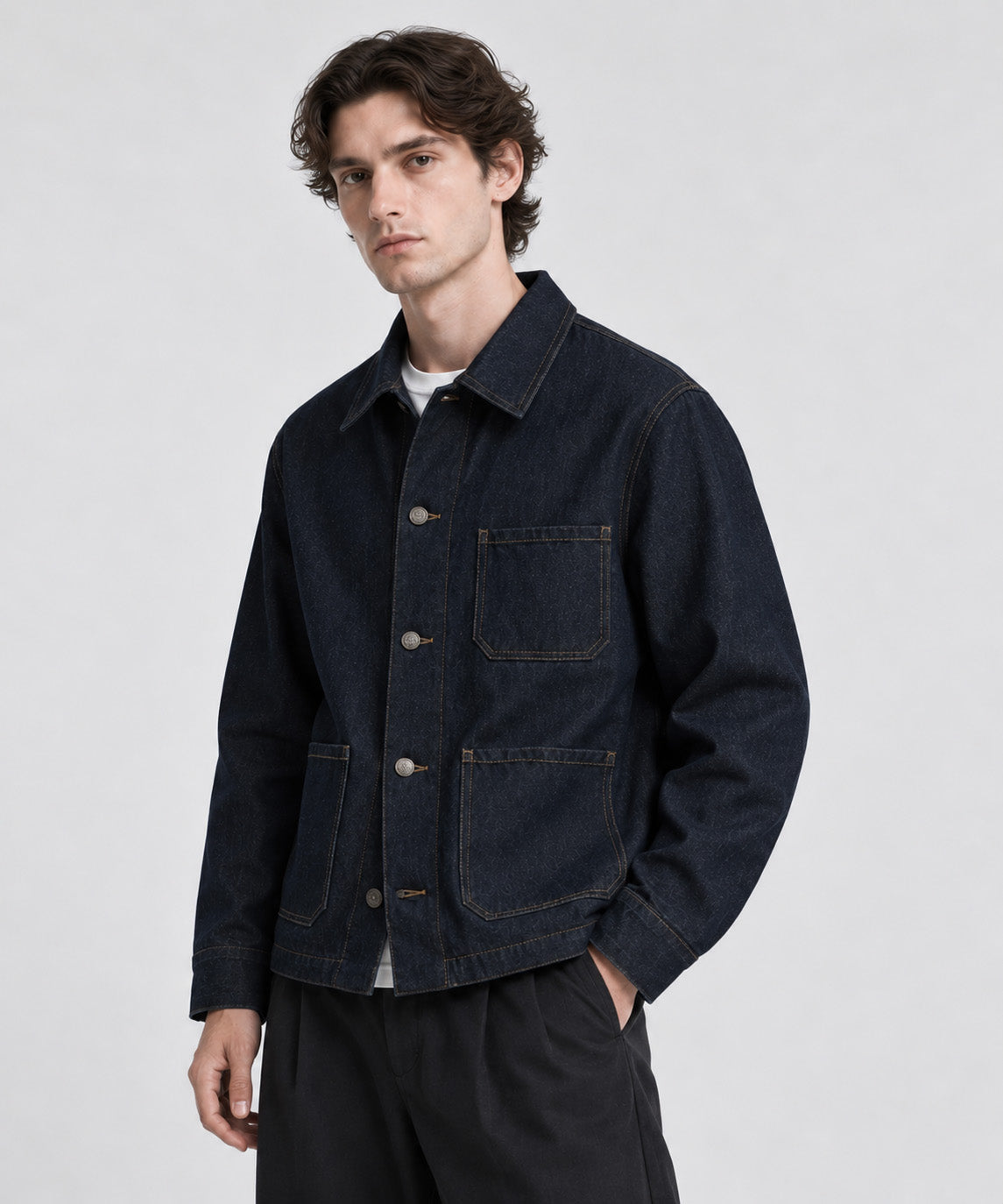 ESSENTIAL 02 — Denim Work Jacket.