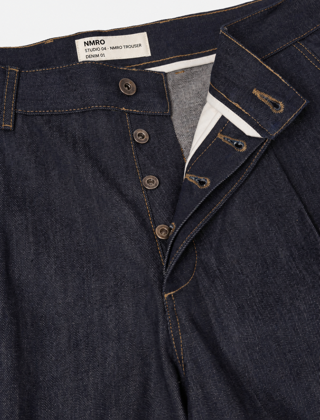 STUDIO 04 · NMRO TROUSER — Denim 01