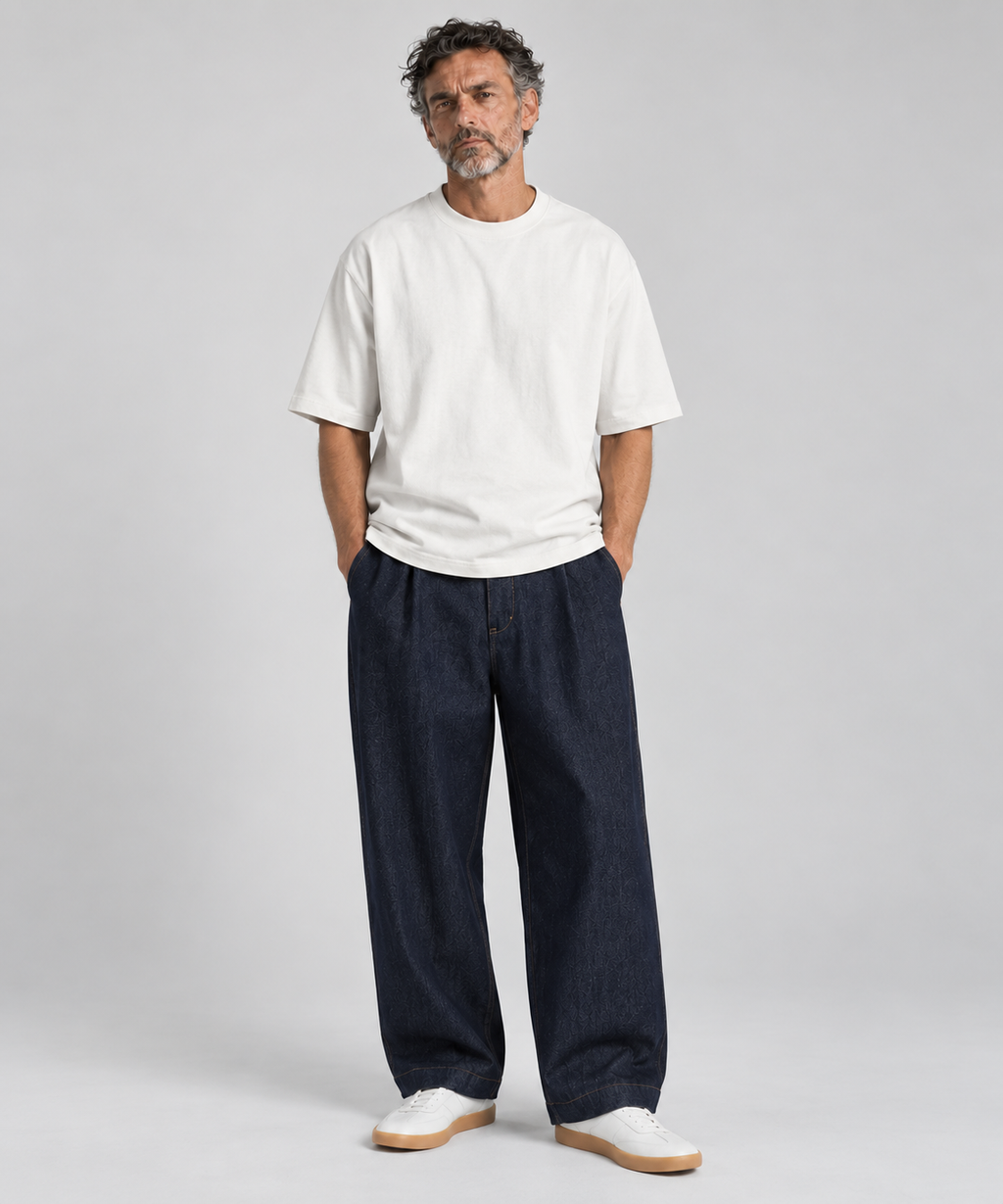 STUDIO 04 · NMRO TROUSER — Denim 01